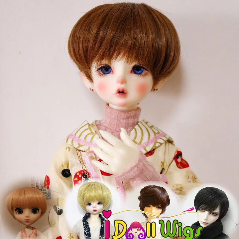 Высококачественные термостойкие короткие парики из волос цвета хаки