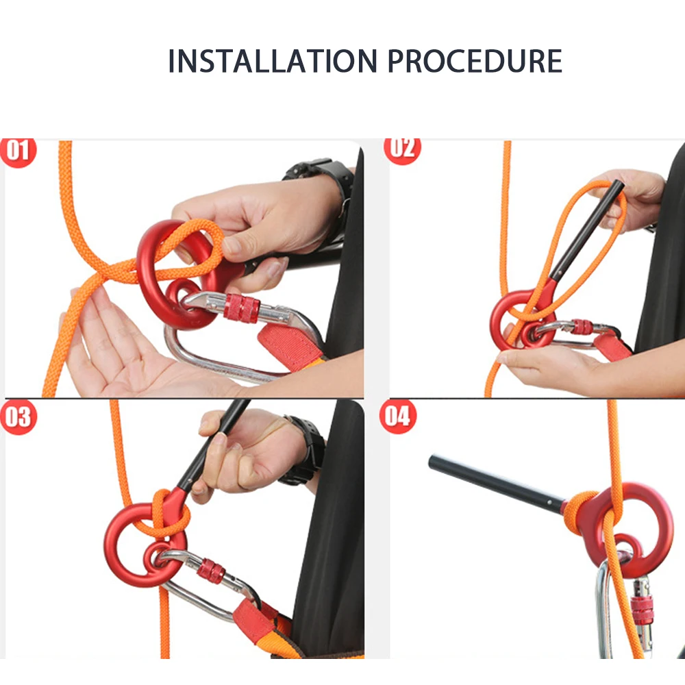 

9-ring Dropper 8-ring Upgrade Downhill Equipment Rock Climbing Descent Device Rappelling Portable Camping Accessories
