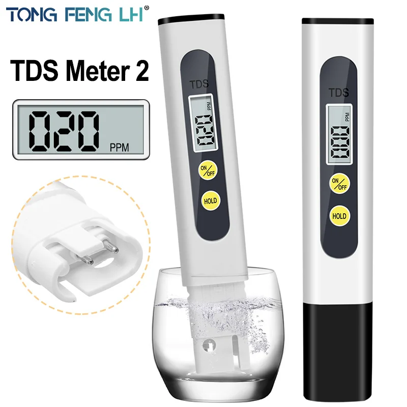 Digital TDS Meter Tester Portable Pen 0.01 High Accurate Filter Measuring Water Quality Purity Test Tool for Aquarium Pool