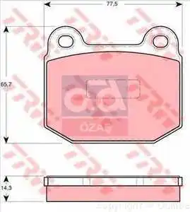 

TRW BRAKE LINING FRONT 00 SPEEDSTER 2.2 * A.G.Z **** TRW TK
