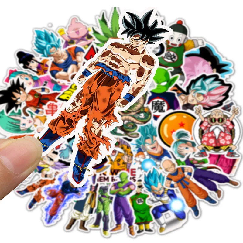 10/30/50 шт аниме DRAGON BALL наклейки водонепроницаемый ПВХ мультфильм Скейтборд