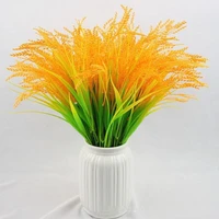 artificial wheat ear flowers wedding decoration yellow wheat grain flowers restaurant table placed accessories for garden decor