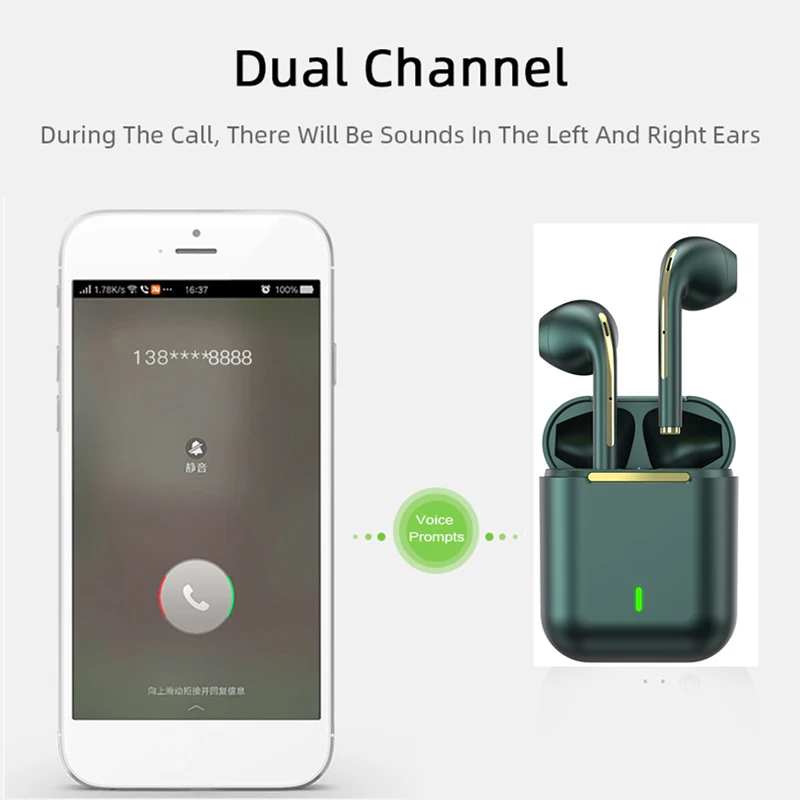 LYKRY J18 наушники вкладыши TWS Bluetooth стерео Беспроводная гарнитура в ухо громкой