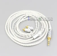 ln006573 3 5mm 2 5mm 4 4mm xlr 8 core silver plated occ earphone cable for sony ier m7 ier m9 ier z1r
