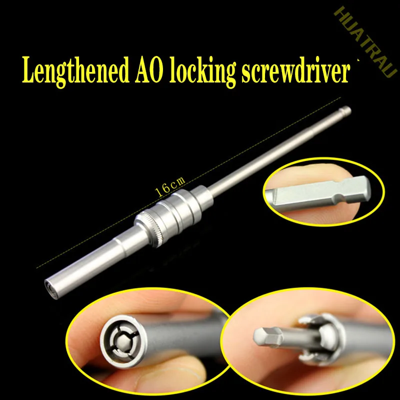 

Lengthened nail driver hexagonal locking bone screw grasping screwdriver orthopedic instrument medical upper limb 3.5 sleeve AO