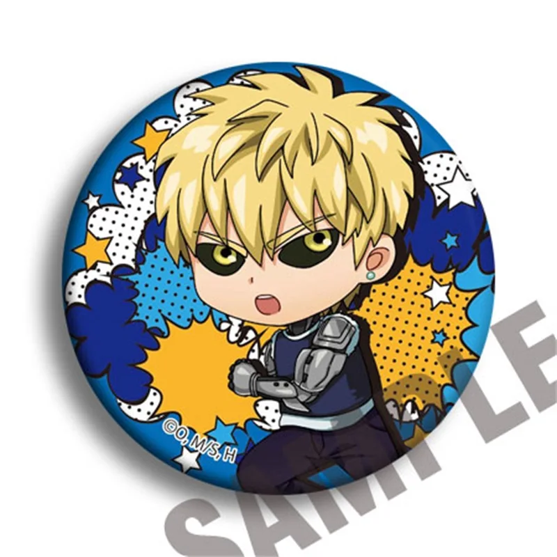 Японский аниме ONE PUNCH-MAN Сайтама Genos Tatsumaki Косплей Bedge мультфильм собирать значок