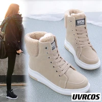 2022 women boots winter snow boots female boots duantong warm lace flat with women shoes tide botas mujer hot sale women boots