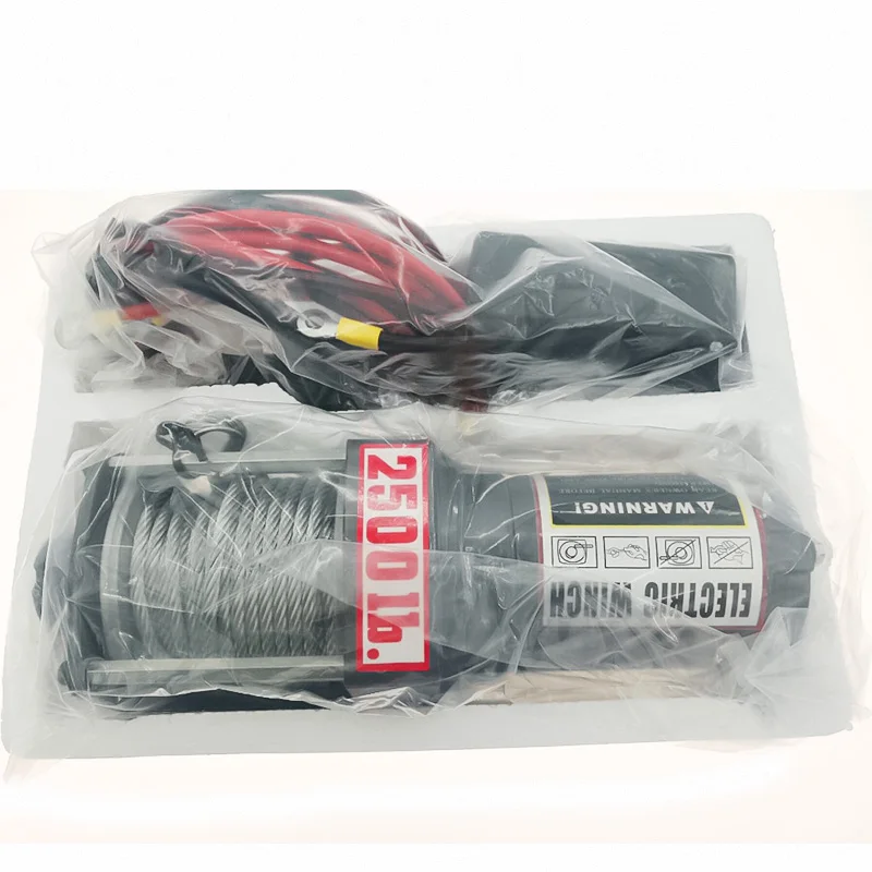 Проволочная лебедка 2500lbs электрическая для восстановления тяги двигателя набор