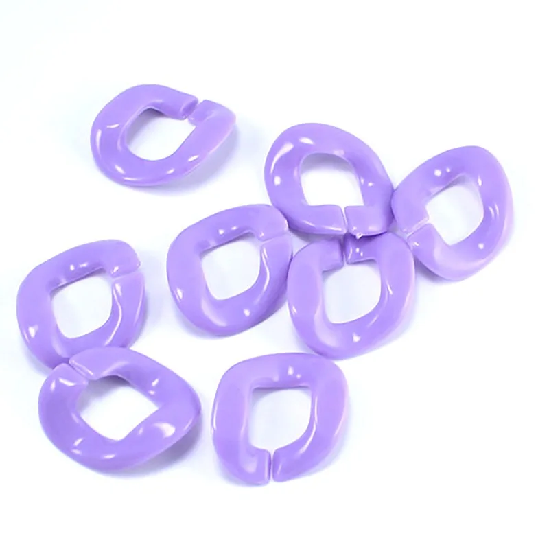 100 шт./лот акриловая цепь DIY птица игрушка клипсы Висячие Крючки подставка Радуга