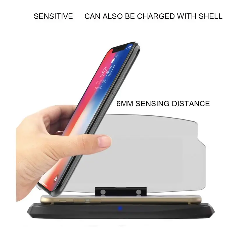 

HUD Car Navigation Mobile Phone Holder HD Multi-Function Folding Wireless Charging Head-Up Display Navigation Projector
