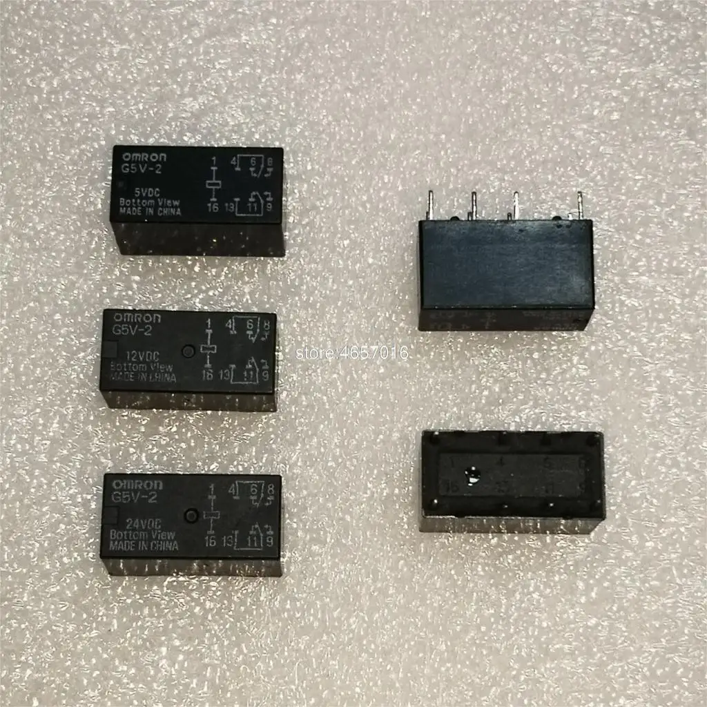 10 шт. реле OMRON Φ 5 в постоянного тока 12 В 24 совершенно новое и оригинальное 2 А