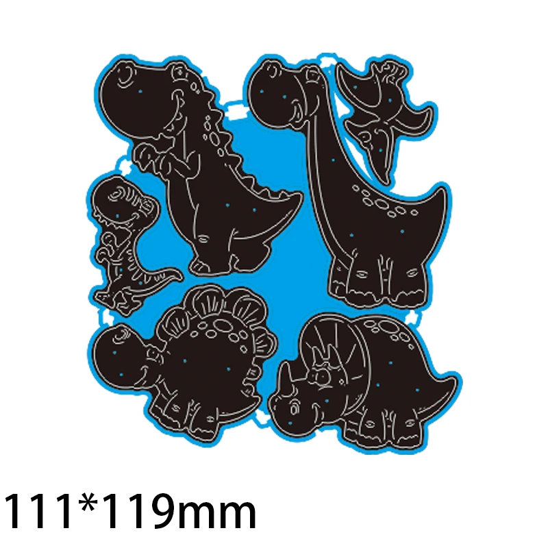 

Metal Cutting Dies Scrapbooking Various Dinosaurs DIY Album Paper Card Craft Embossing stencil Dies 111*119mm