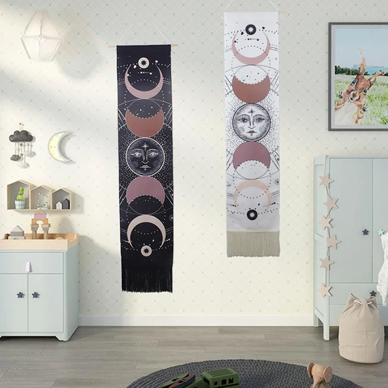 

Современный настенный гобелен с Лунной фазой, украшение для дома, спальни