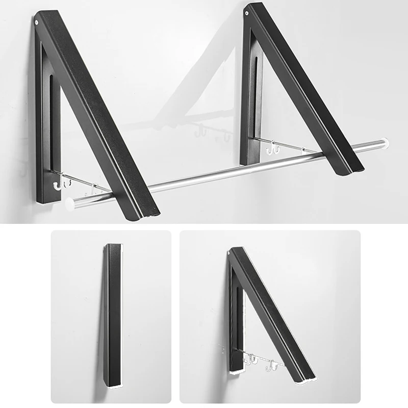 Портативная складная вешалка для одежды настенная сушилка балкона выдвижная