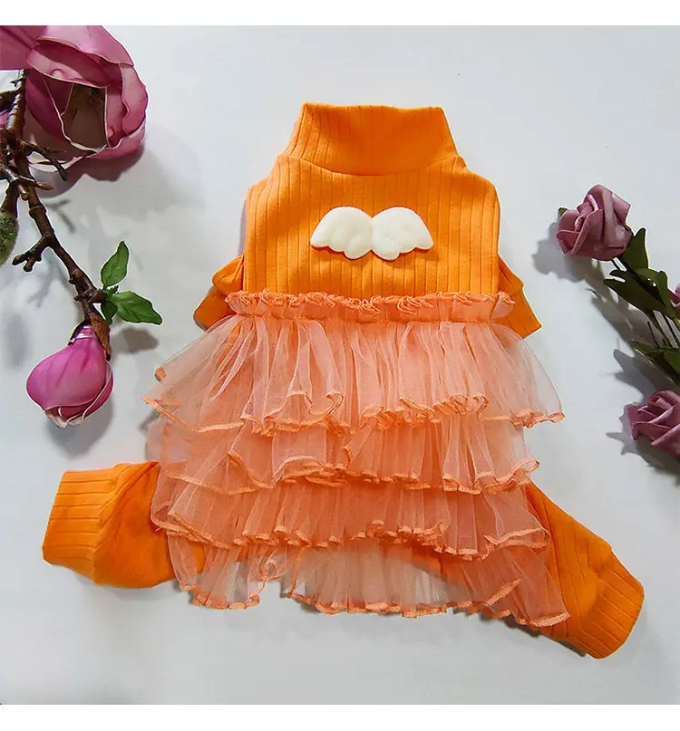 Платье для домашних животных собаки принцессы пушистое платье плюшевый Тедди