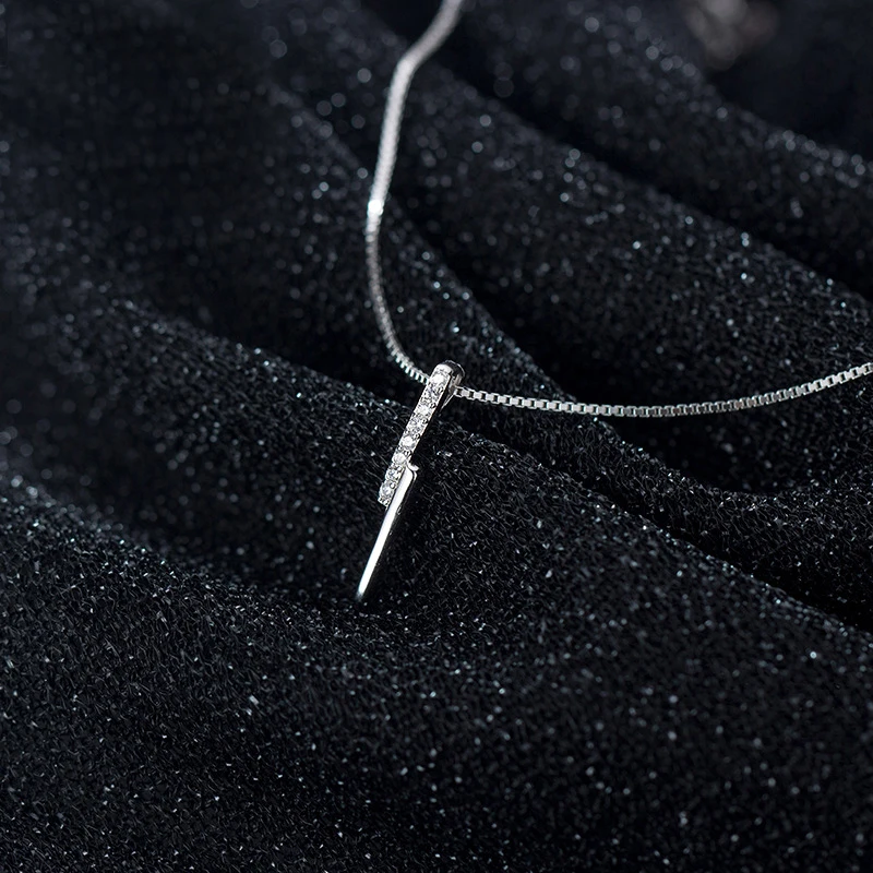 Женское колье MloveAcc из серебра 925 пробы с блестящим кубическим цирконием