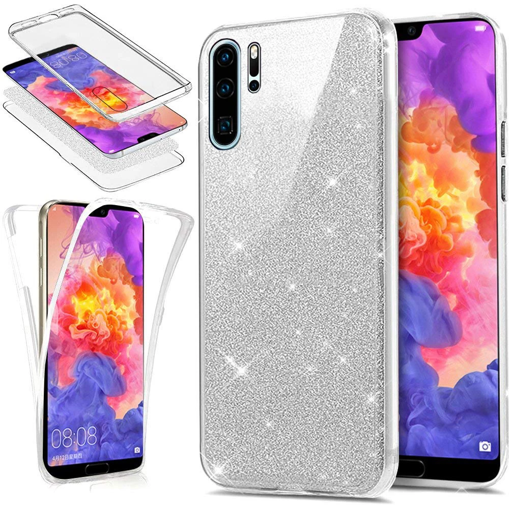 Чехол для Huawei P30 Lite защитный чехол с полным покрытием корпуса Блестящий Мягкий