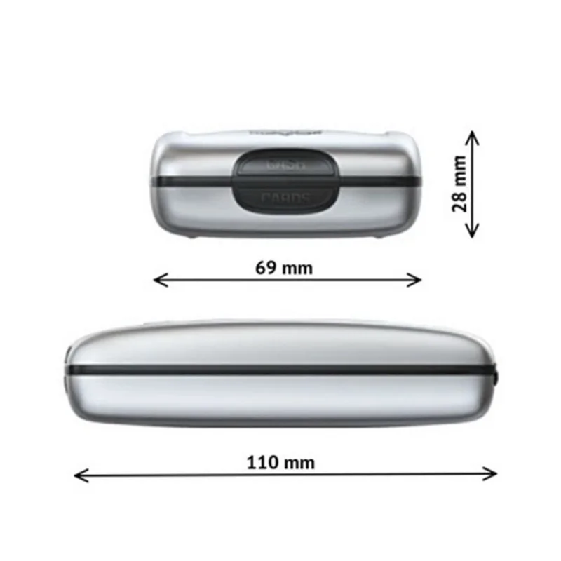 Бумажник RFID кредитный банк держатель для карт Алюминий сплав Для мужчин женщин