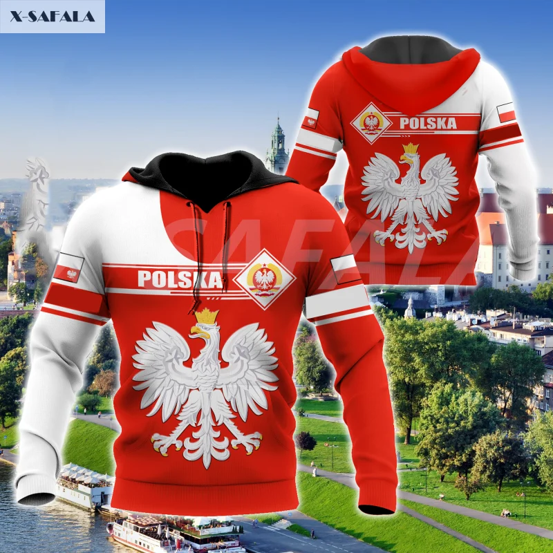 

Poland Polska Country Emblem Flag 3D Printed Hoodie Man Women Pullover 1 Tracksuit Outwear Zipper Sweatshirt Casual Harajuku