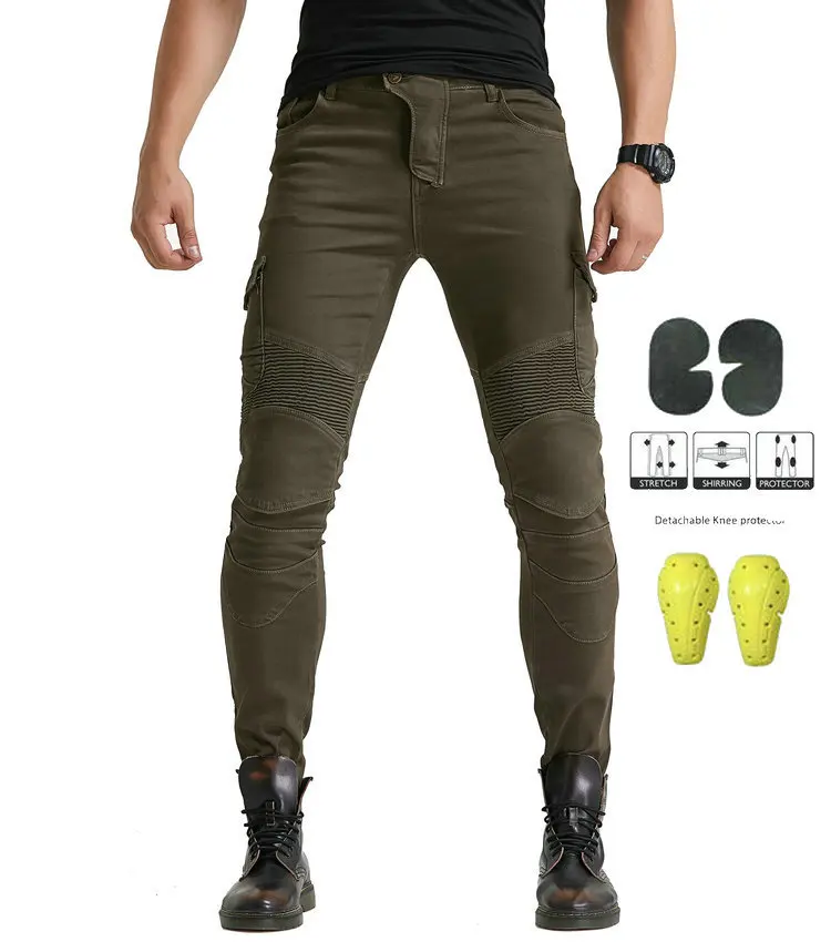 2019new уличный спортивный мотоциклетный джинсы для езды беговые штаны с защитной