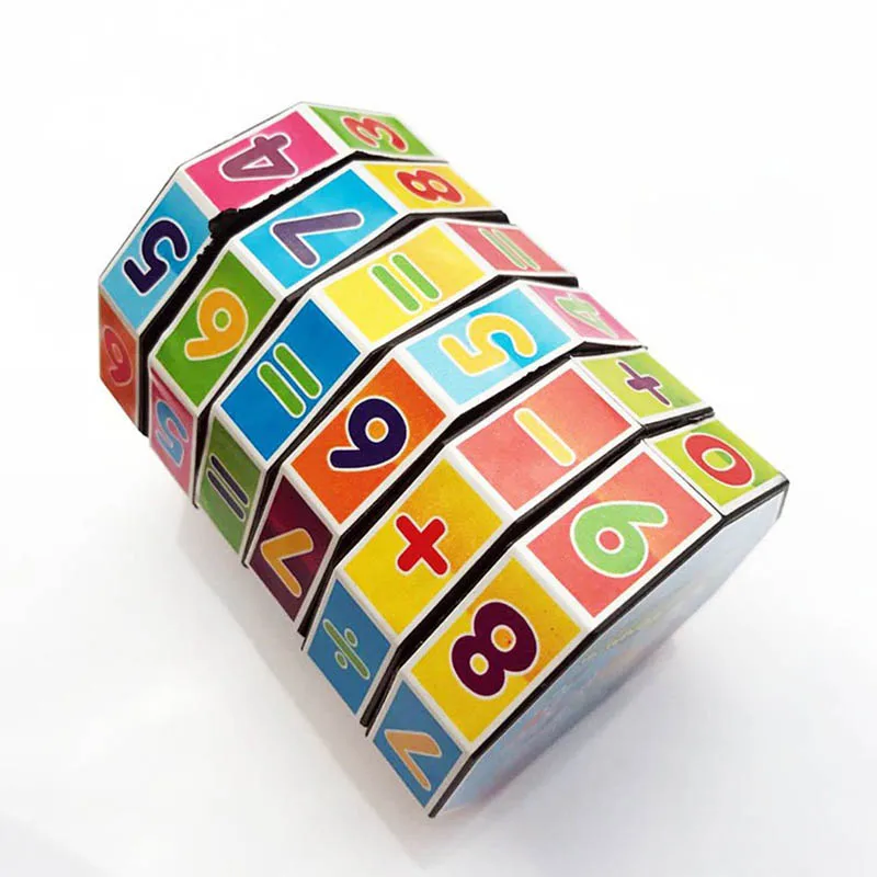 

Rotatable Magic Cube Cylindrical Early Educational Toys 1Pcs Children's Digital Toy Colorful Plastic Souptoys Kids Math Game
