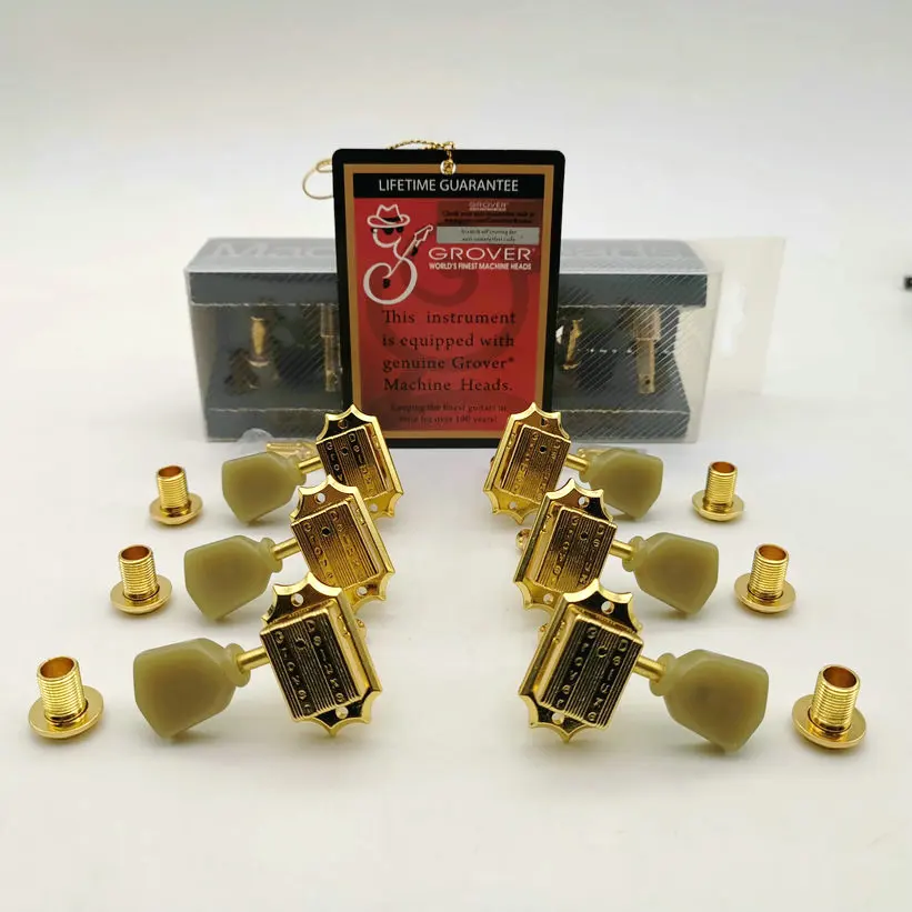 Струйная головка гитарного станка Peg Tuners Deluxe Vintage 135 Series Keystone Tulip Golden Die casting для LP