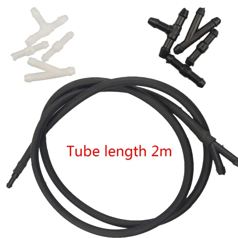 

5pcs/Set Universal Car Windshield Washer Nozzle Fluid Water Hose Tube Connectors E7CA