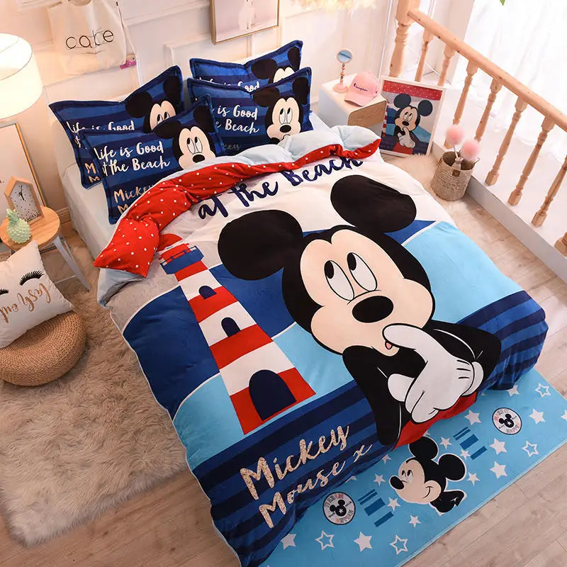 1 SET Disney Mickey Minnie Princess Sophia Series Four sets of children's bedding Household set Children's room layout | Дом и сад