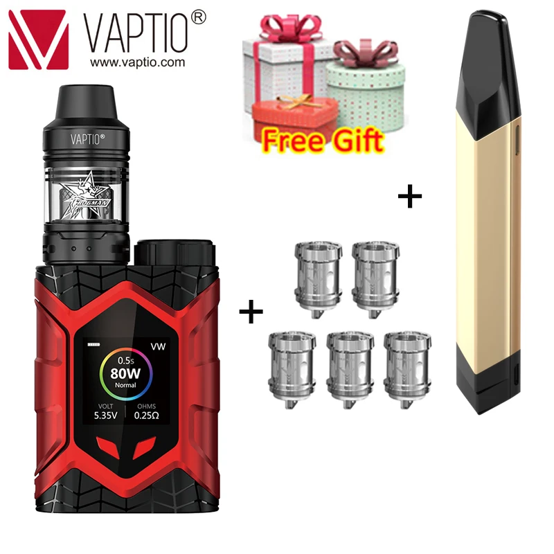 WALL Crawler kit Электронная сигарета Vaptio N1 Pro Lite Комплект 200 Вт бак распылитель 2,0 мл пара подходит 510 нить Vape Комплект Внешний аккумулятор 18650 - Цвет: WALL Crawler kit