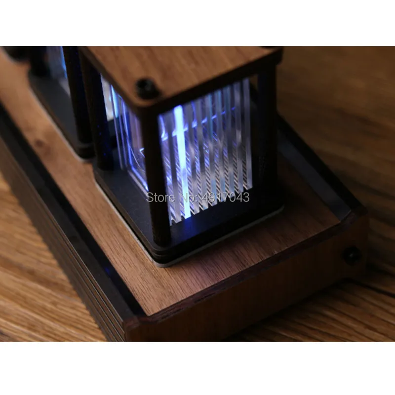 RGB псевдо-светящиеся трубчатые часы DIY kit светодиодный рабочий стол креативное