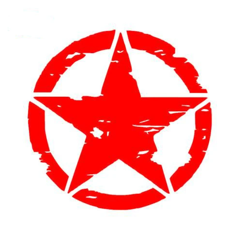 

15cmx15cm Fashion five-pointed star Car-Sticker Automobiles Motorcycles Window Bumper Laptop Vinyl Decal PVC Decorative Goods