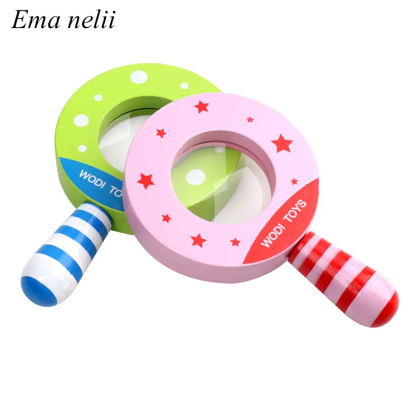 Новинка деревянное увеличительное стекло обучающие игрушки для детского сада