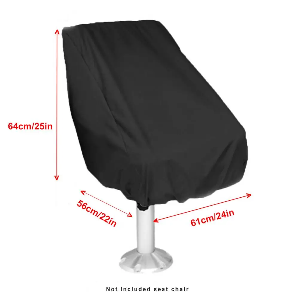 

210D Polyester Boat Seat Cover Lift Chair Dust Rain Sun Anti-UV Waterproof Protection Folding Seat Cover Boat Accessories