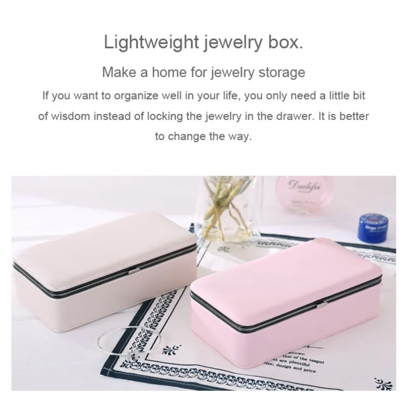 

Jewelry Organizer Display Travel Jewelry Case Leather Jewelry Storage Box European Large Space Jewelry Holder Gift Boxes G L