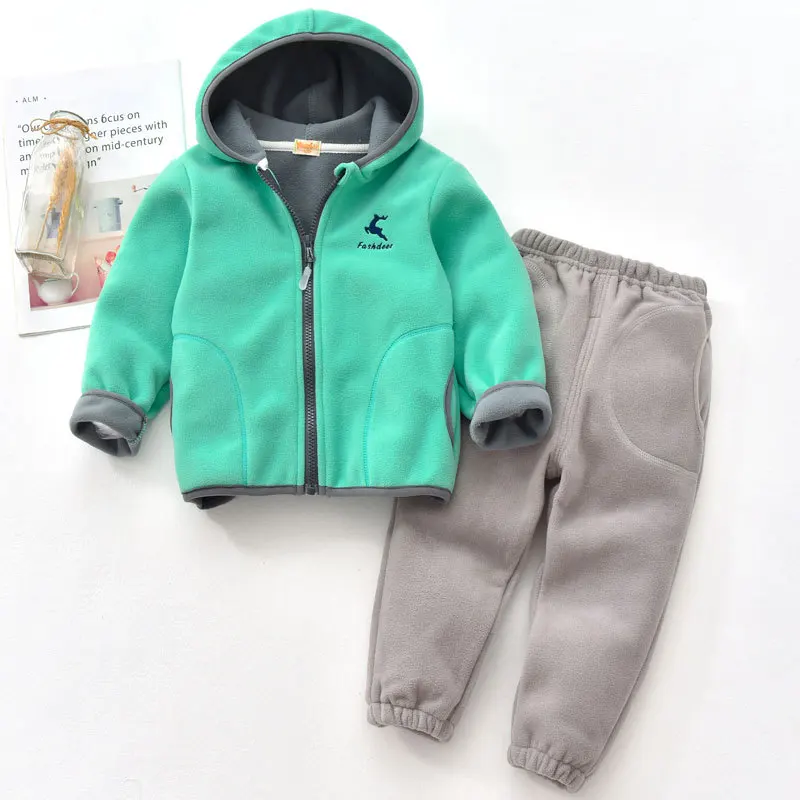 Детская куртка из Полар-флиса весеннее платье с длинными рукавами для девочек