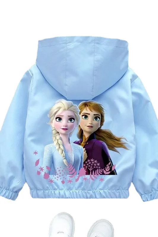 

Куртка с капюшоном для девочек 3-10 лет, на молнии