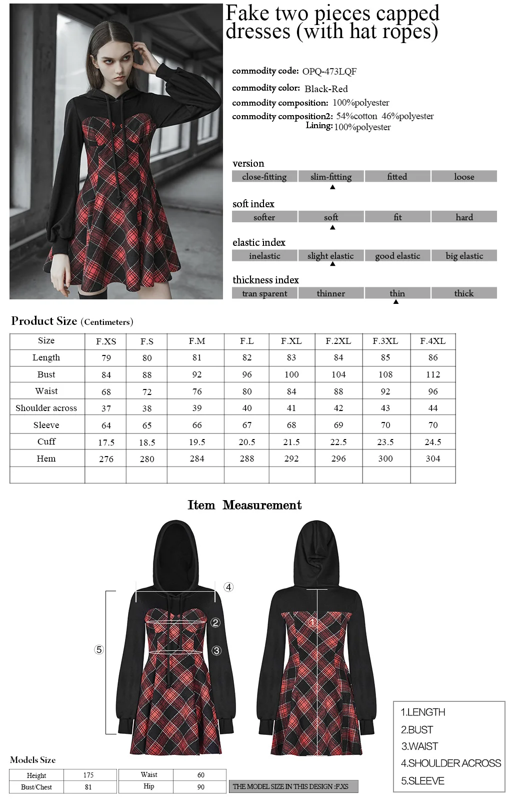 Женское платье-обманка в стиле панк с накидкой из двух частей свободное