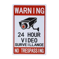 video surveillance signs outdoor surveillance signs 24 hour video clear letterseasy to mount with 4 holes