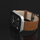 Ремешок из натуральной кожи для часов Xiaomi Mi, браслет для смарт-часов Xiaomi Mi, быстросъемный браслет