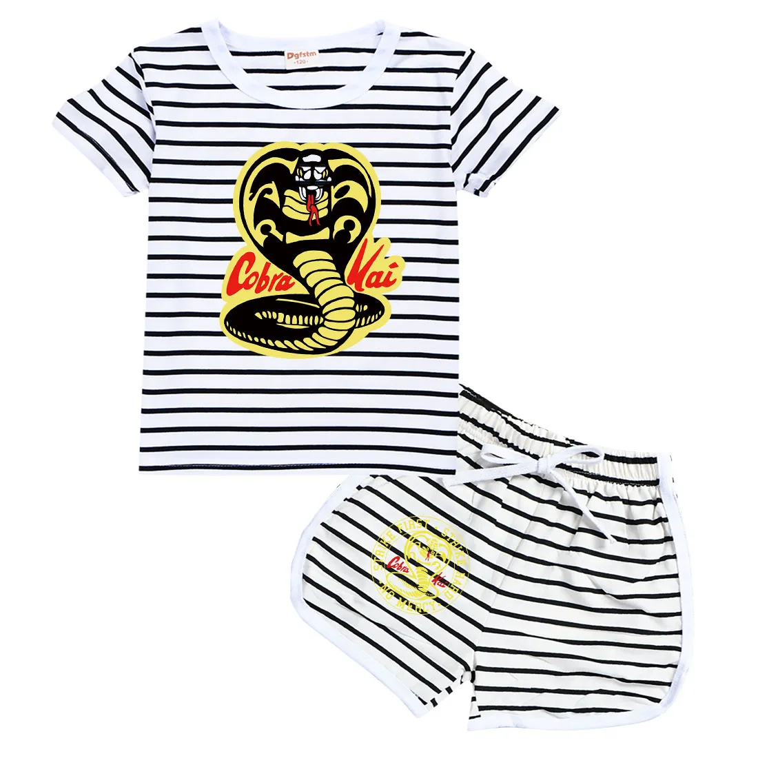 

Летний хлопковый спортивный костюм Kai для маленьких девочек, детский наряд, костюмы для детей, модная одежда для косплея, футболка для мальчиков, короткий комплект