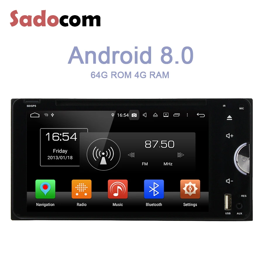 Автомобильный DVD-плеер на Android 8 0 64 Гб ПЗУ 4 ОЗУ автомобильное радио для Toyota Corolla Camry