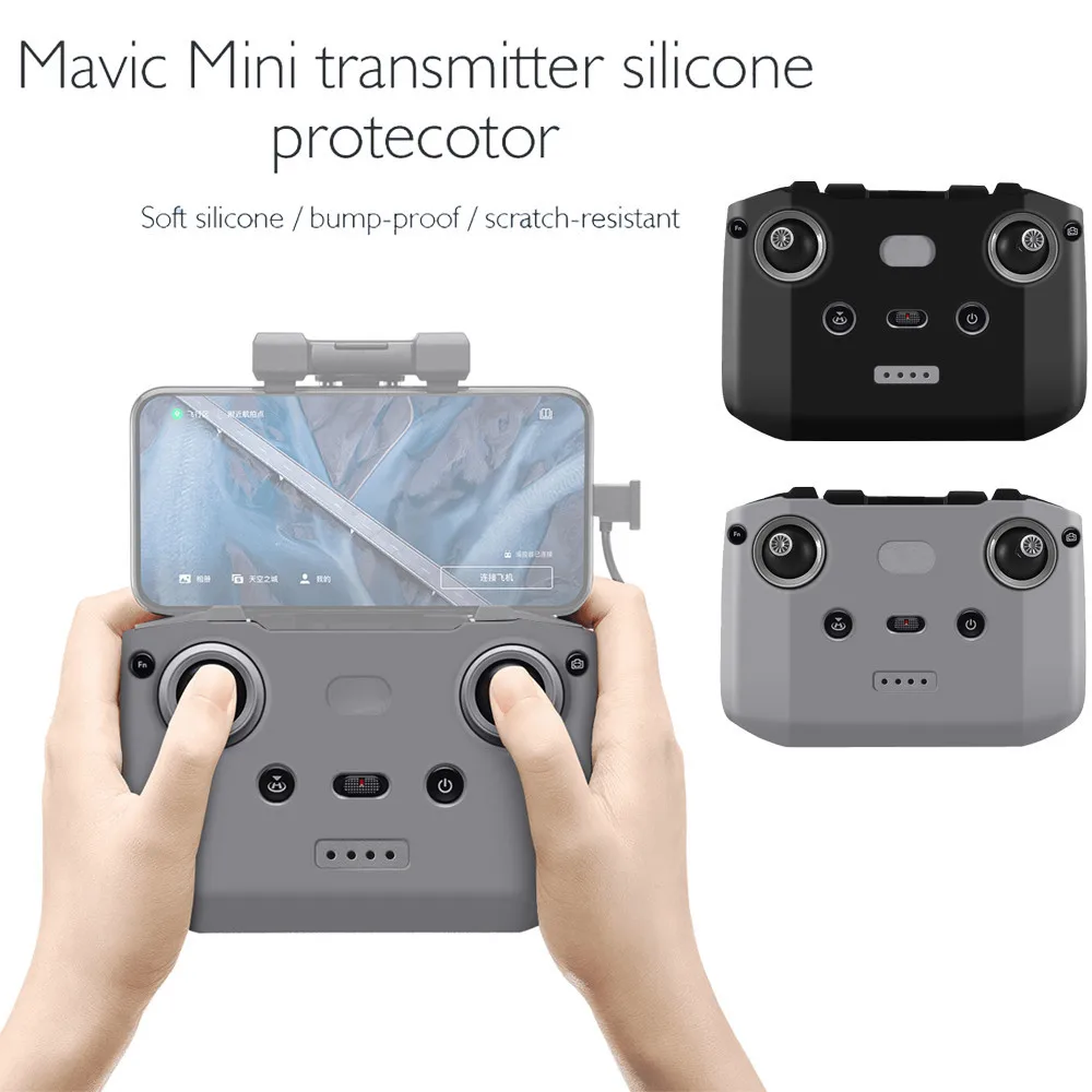 

Controller Silicone Case Cover Shock Resistant Protecter For Dji Mavic Air 2 Drone Aircraft Camera Air2 Remote Control Skin