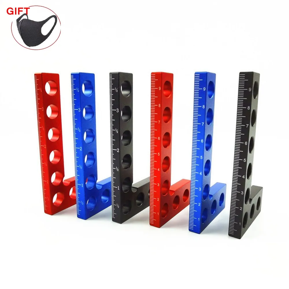 

Метрический и дюймовый квадрат из алюминиевого сплава, измеритель высоты 90 градусов, L-образный, деревообрабатывающие измерительные инстру...