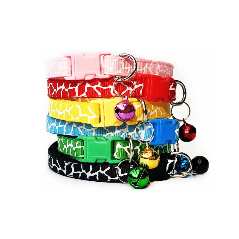 

WOOFSKY 100 pcs Pet collar adjustable size suitable for cats & small dogs Strip reflective pet bell collar pet supplies