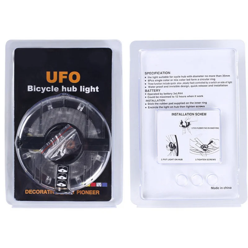 1PCS Waterproof Bicycle Rechargeable Wheel Light MTB Bike Night Batteries Front Tail Warning LED Lamp Riding Accessories | Спорт и