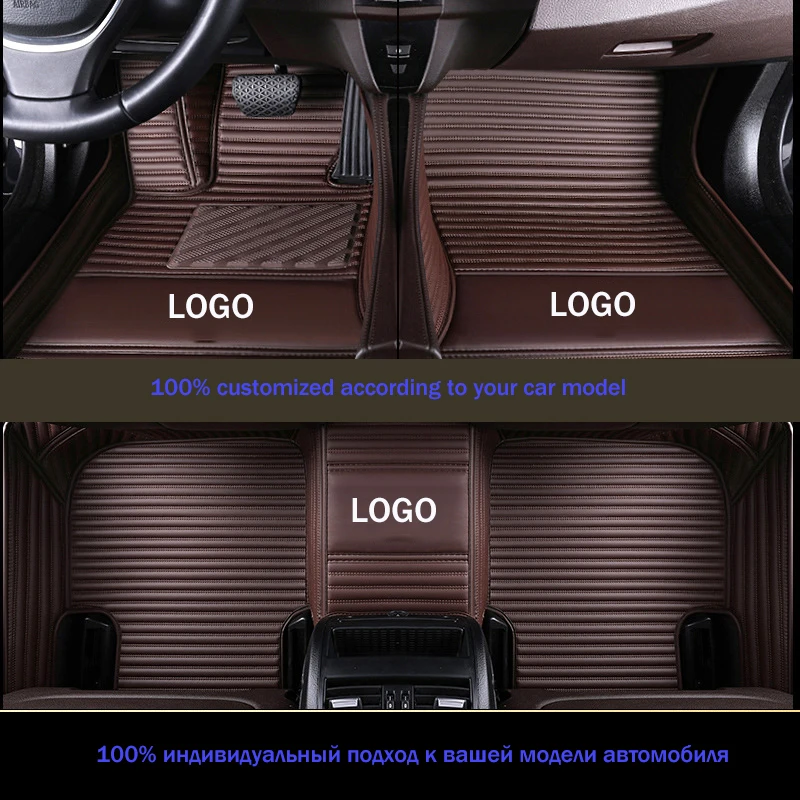 Пользовательские 5-местные автомобильные напольные коврики с логотипом для