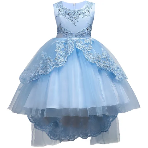 Children's Dress Princess Dress Embroidered Girl's Lace Dress Flower Girl Trailing Pettiskirt Flower Girls Dresses Ball Gown