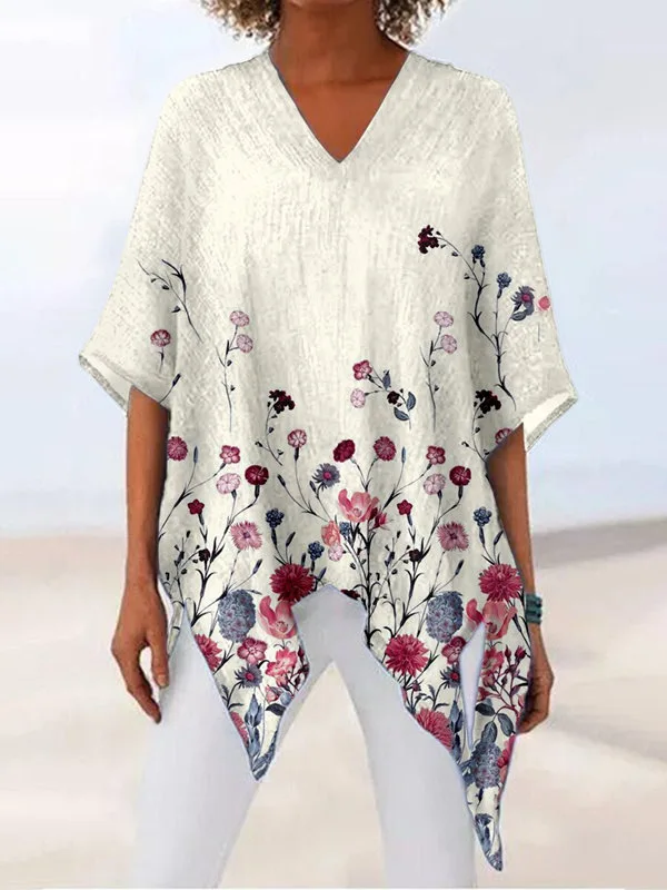 

Fashion Summer Women Blouses Befree Sexy Short Sleeve Loose Elegant Ruffles Line Hole Casual Big Large Tops Blouse Shirts