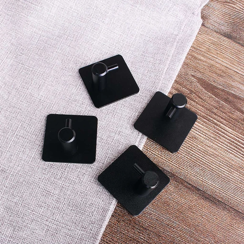 Self Adhesive Home Kitchen Wall Door Hook Key Rack Towel Hanger Aluminum M17D | Дом и сад