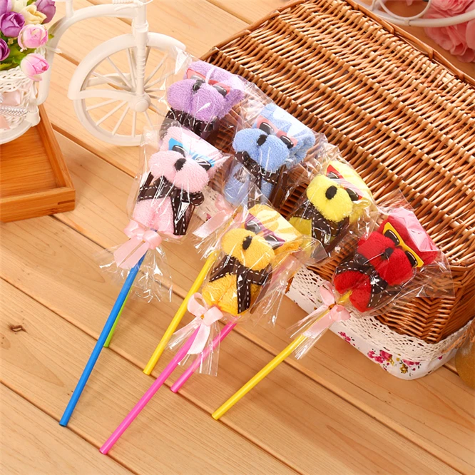 10 шт. мультяшная микрофибра полотенца плотная Горячее предложение собака торт